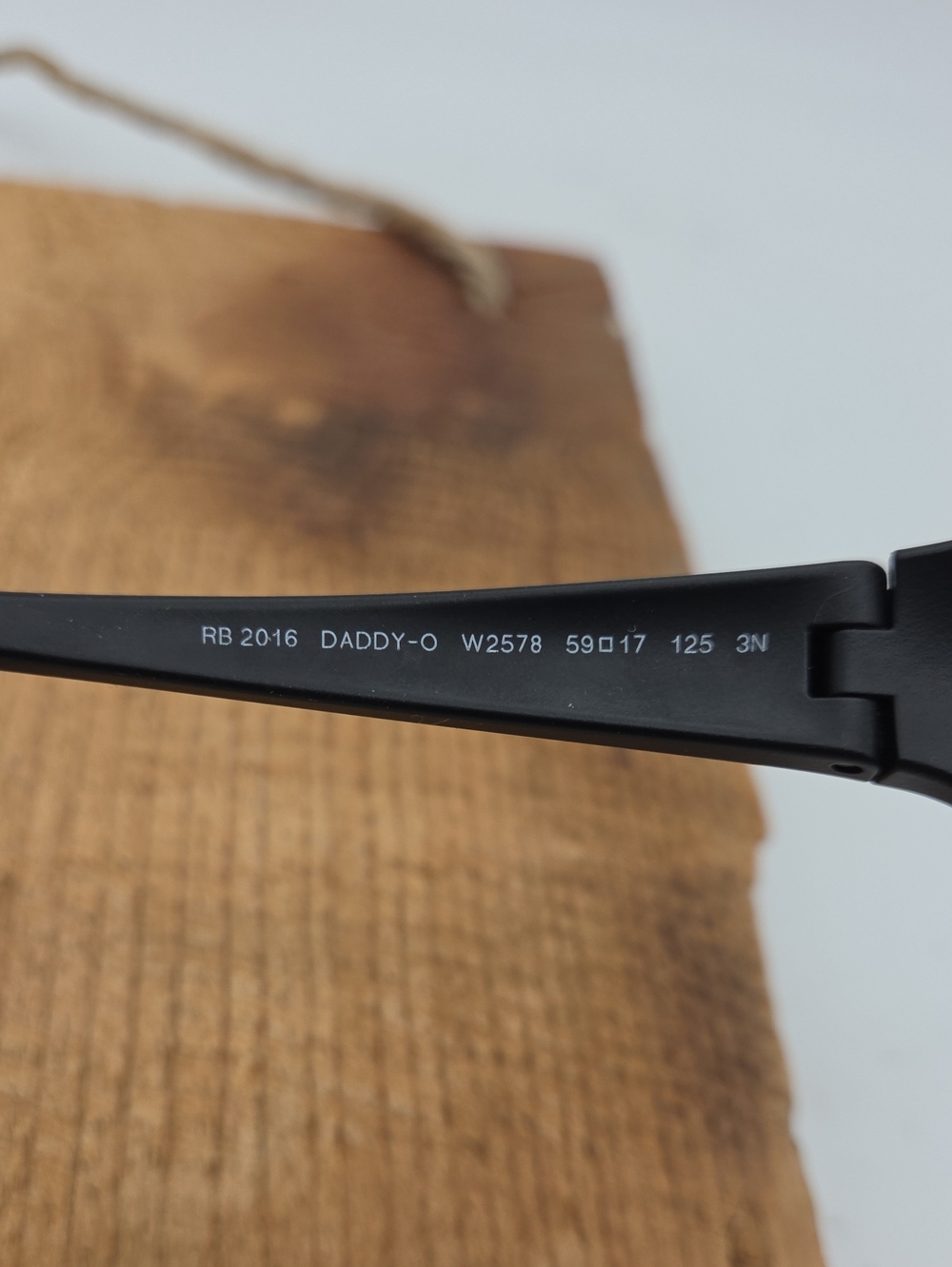 NEW Ray-Ban RB2016 Daddy-O W2578 Sunglasses Matte Black Frames Only - Picture 8 of 8